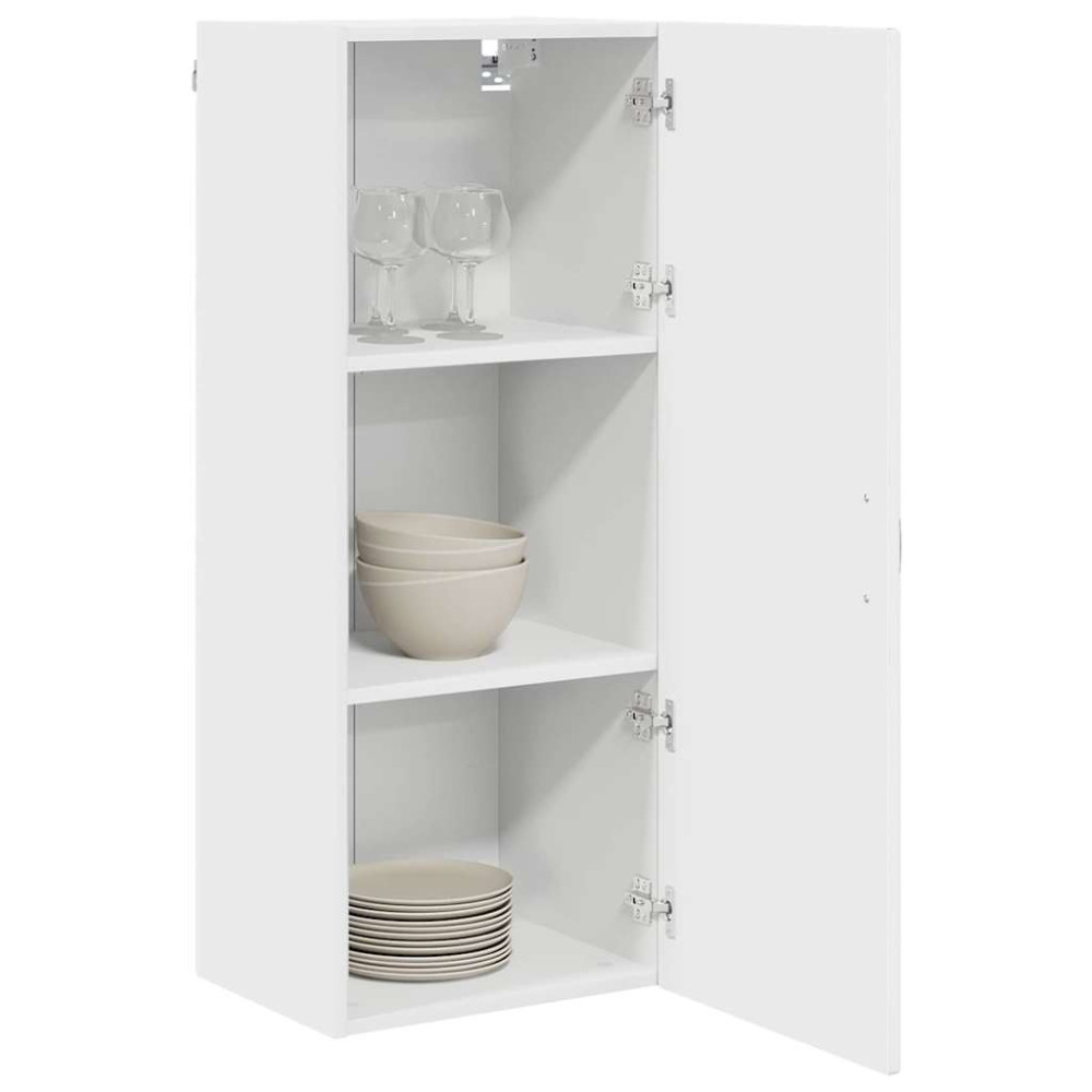 Produktbild för Väggskåp PORTO Högblanka vita 40 x 31 x 100 cm Konstruerat trä