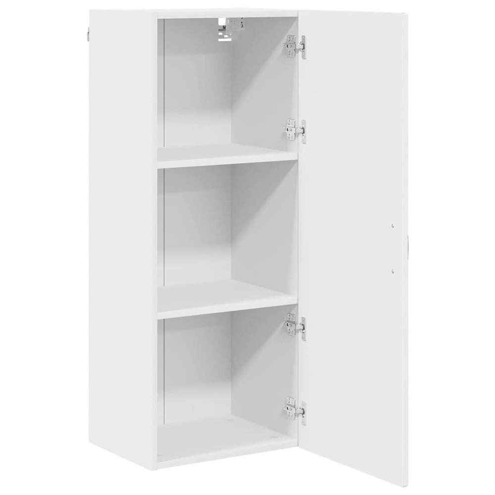 Produktbild för Väggskåp PORTO Högblanka vita 40 x 31 x 100 cm Konstruerat trä