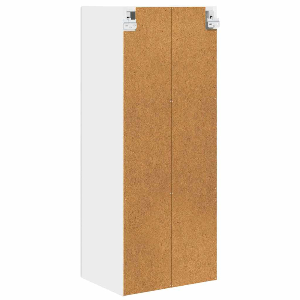 Produktbild för Väggskåp PORTO Högblanka vita 40 x 31 x 100 cm Konstruerat trä