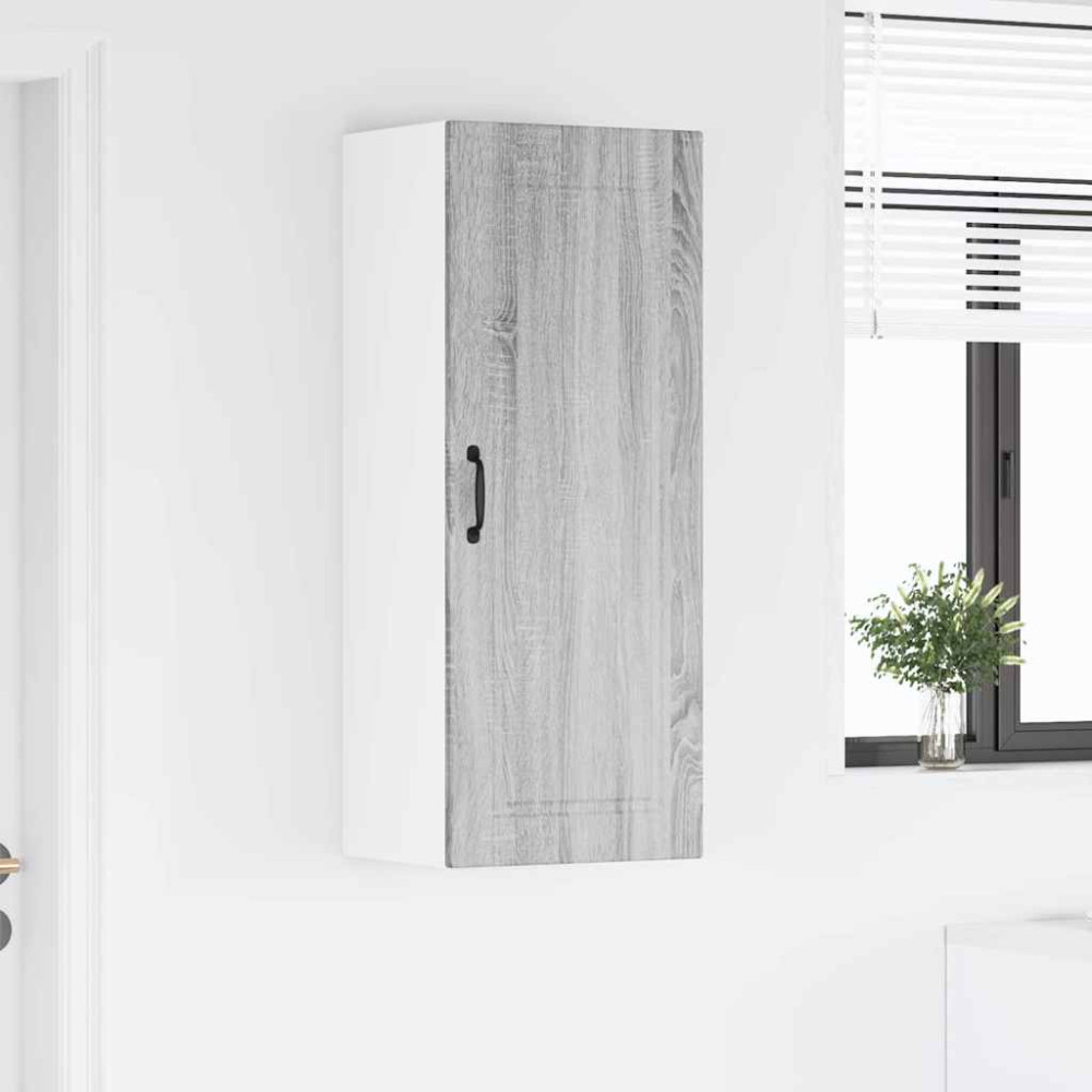 Produktbild för Väggskåp PORTO Grå Sonoma 40 x 31 x 100 cm Konstruerat trä