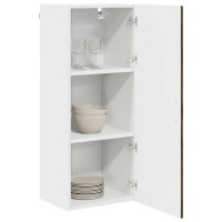 Produktbild för Väggskåp PORTO Brun Ek 40 x 31 x 100 cm Konstruerat trä