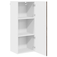 Produktbild för Väggskåp PORTO Brun Ek 40 x 31 x 100 cm Konstruerat trä
