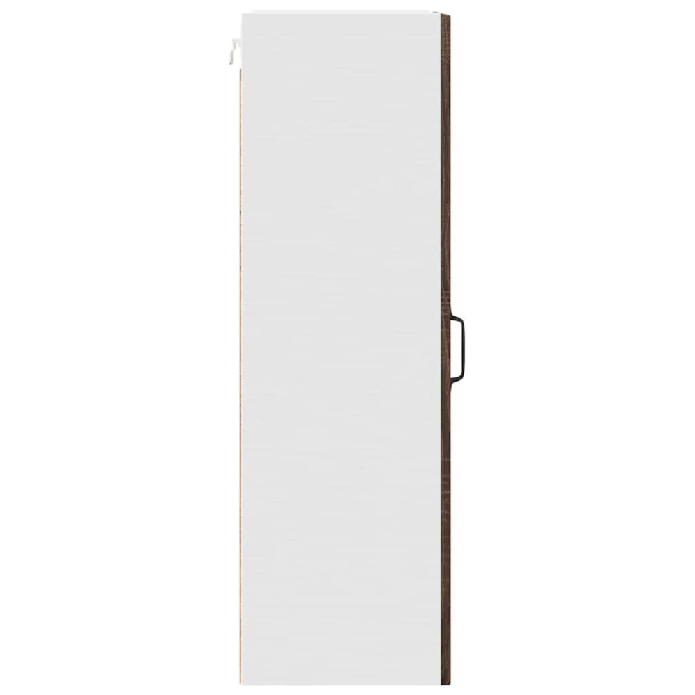 Produktbild för Väggskåp PORTO Brun Ek 40 x 31 x 100 cm Konstruerat trä