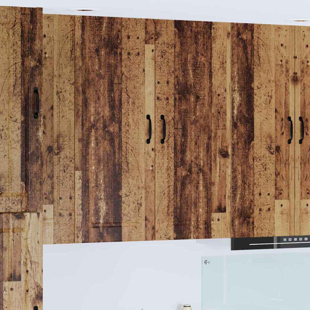 Produktbild för Väggskåp PORTO Gammalt trä 40 x 31 x 100 cm Konstruerat trä