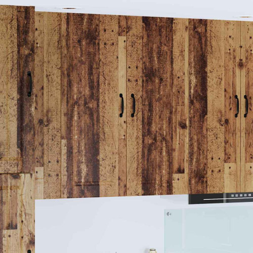 vidaXL Väggskåp PORTO Gammalt trä 40 x 31 x 100 cm Konstruerat trä