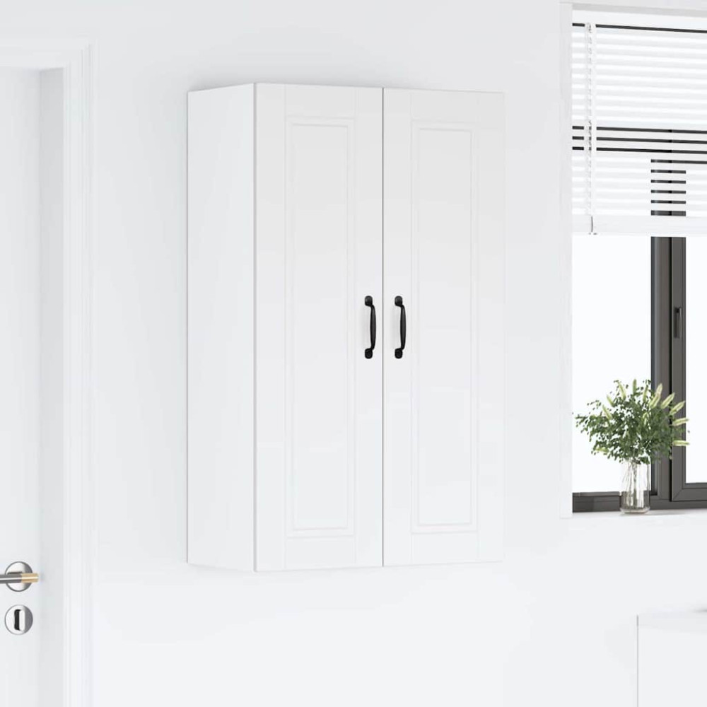 Produktbild för Väggskåp PORTO Vit 60 x 31 x 100 cm Konstruerat trä