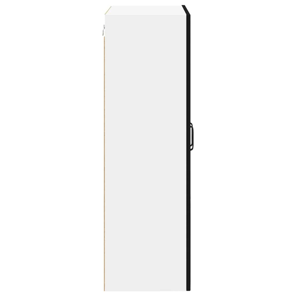Produktbild för Väggskåp PORTO Svart 60 x 31 x 100 cm Konstruerat trä