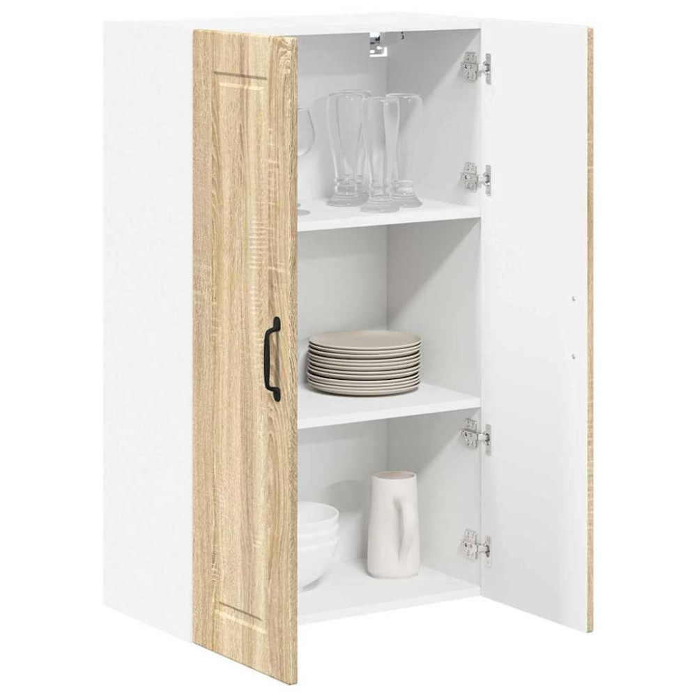 Produktbild för Väggskåp PORTO Sonoma-ek 60 x 31 x 100 cm Konstruerat trä