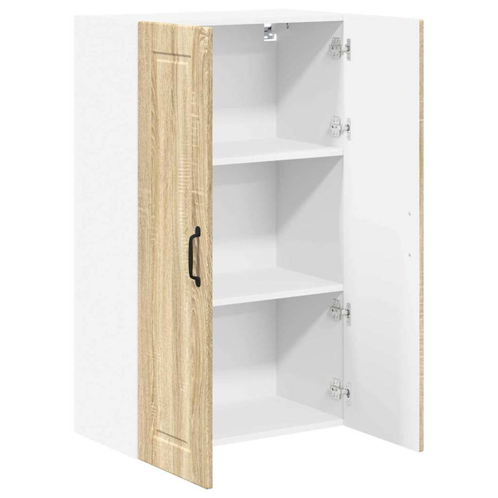 Produktbild för Väggskåp PORTO Sonoma-ek 60 x 31 x 100 cm Konstruerat trä