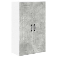 Produktbild för Väggskåp PORTO Betonggrå 60 x 31 x 100 cm Konstruerat trä