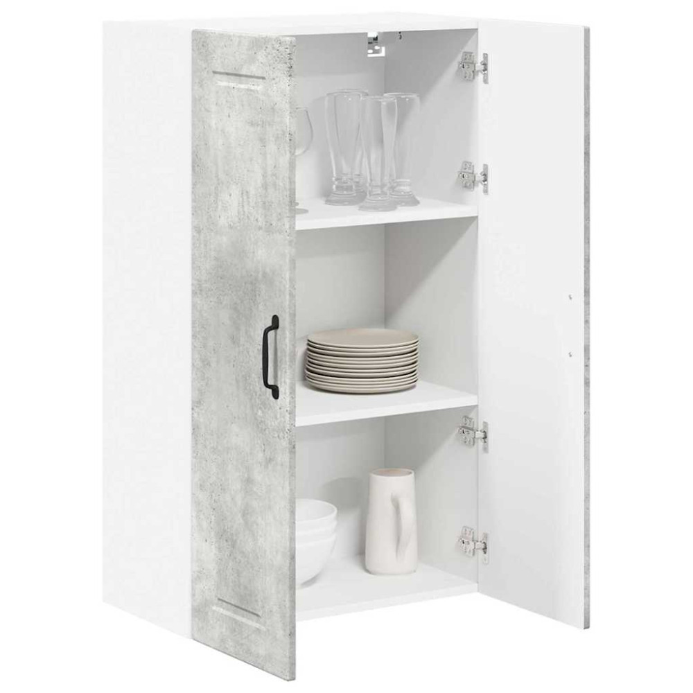 Produktbild för Väggskåp PORTO Betonggrå 60 x 31 x 100 cm Konstruerat trä