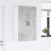 Produktbild för Väggskåp PORTO Betonggrå 60 x 31 x 100 cm Konstruerat trä