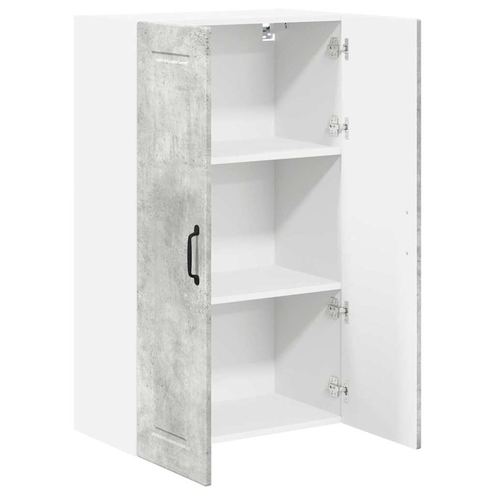 Produktbild för Väggskåp PORTO Betonggrå 60 x 31 x 100 cm Konstruerat trä