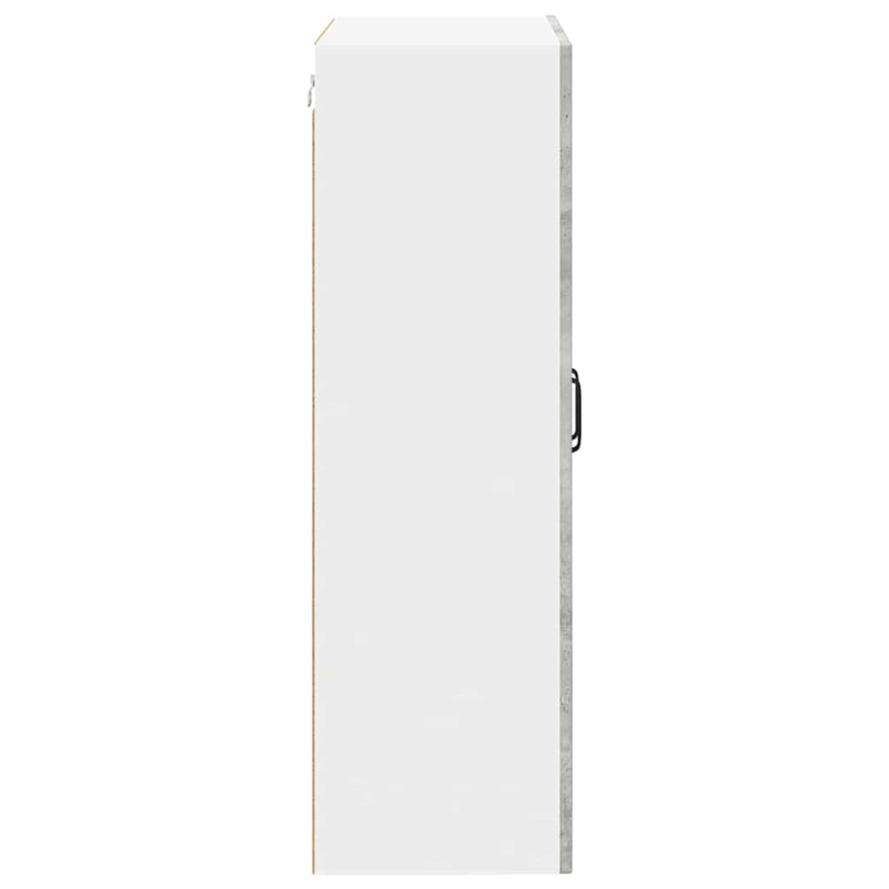 Produktbild för Väggskåp PORTO Betonggrå 60 x 31 x 100 cm Konstruerat trä