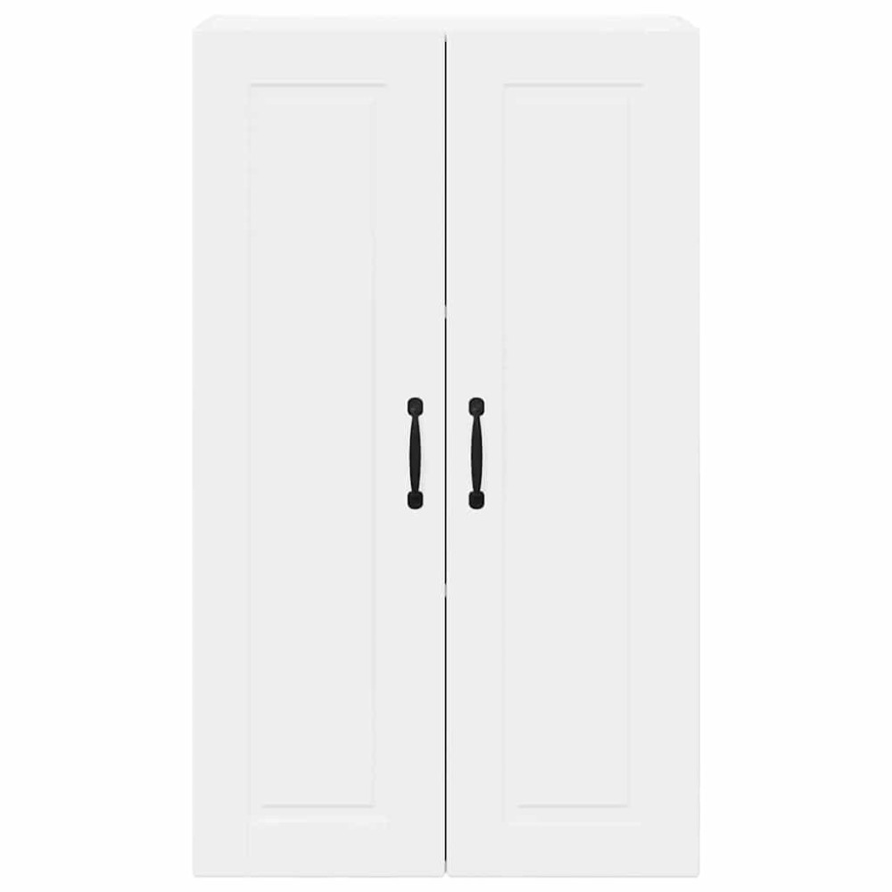 Produktbild för Väggskåp PORTO Högblanka vita 60 x 31 x 100 cm Konstruerat trä