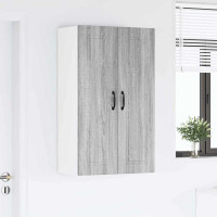Produktbild för Väggskåp PORTO Grå Sonoma 60 x 31 x 100 cm Konstruerat trä