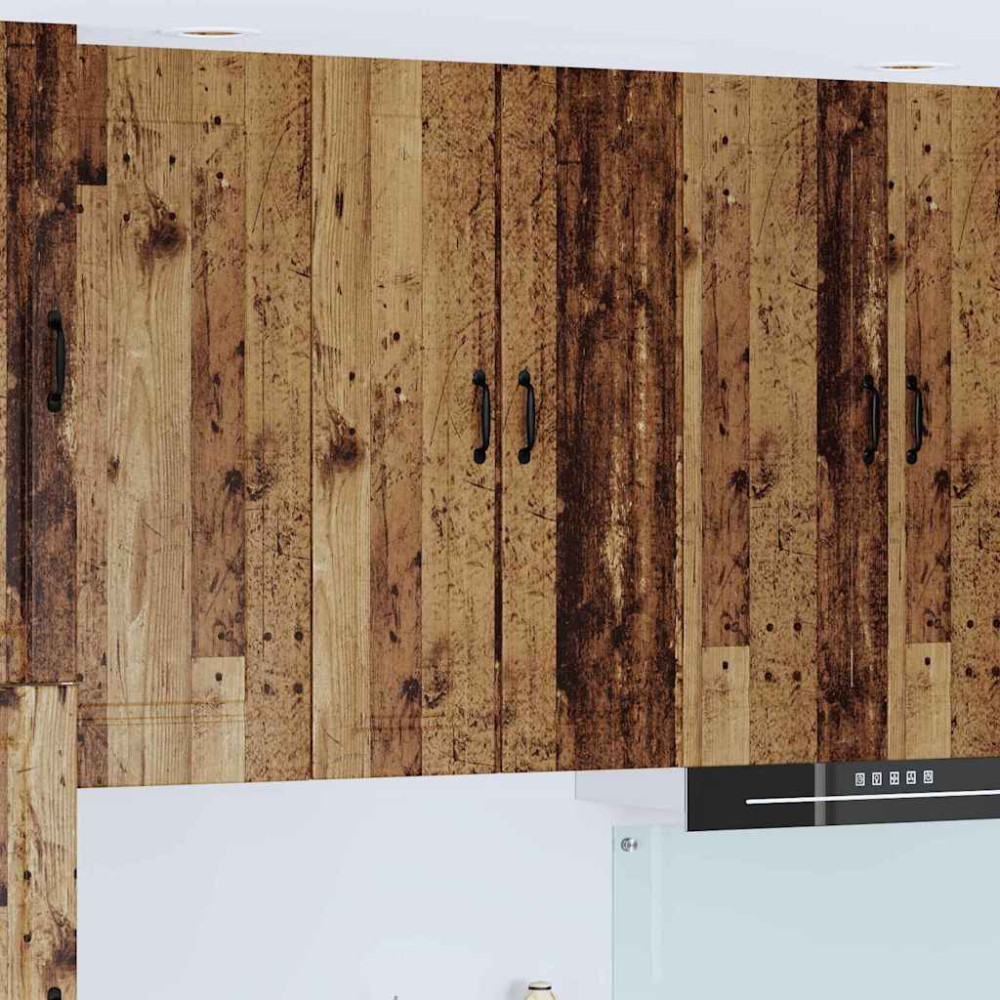 Produktbild för Väggskåp PORTO Gammalt trä 60 x 31 x 100 cm Konstruerat trä