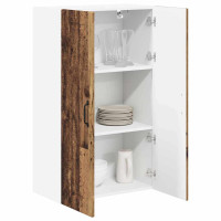 Produktbild för Väggskåp PORTO Gammalt trä 60 x 31 x 100 cm Konstruerat trä