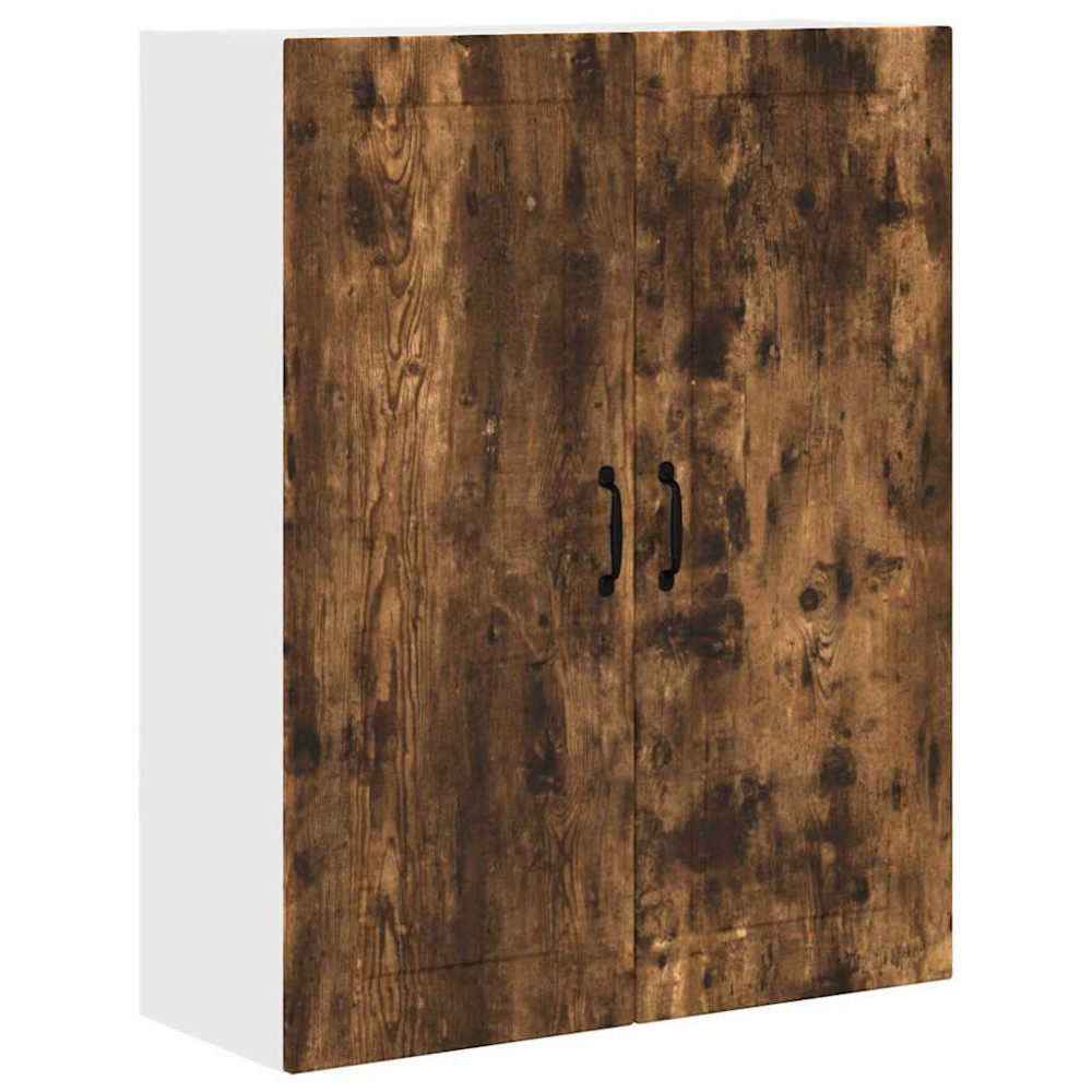Produktbild för Väggskåp PORTO Rökt ek 80 x 31 x 100 cm Konstruerat trä