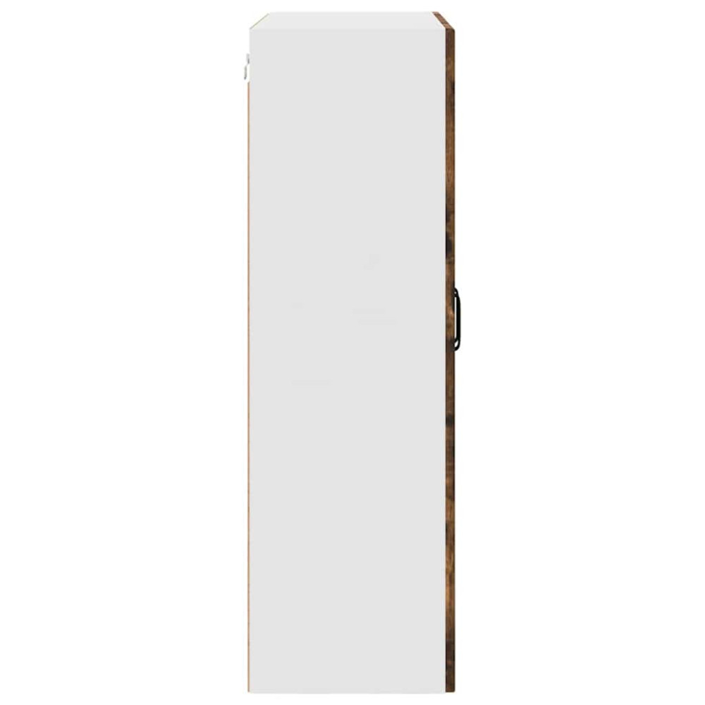 Produktbild för Väggskåp PORTO Rökt ek 80 x 31 x 100 cm Konstruerat trä