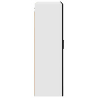 Produktbild för Väggglasförråd PORTO Svart 80 x 31 x 100 cm Konstruerat trä