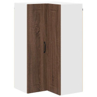 Produktbild för Vägghörnskåp PORTO Brun Ek 57 x 57 x 100 cm Konstruerat trä