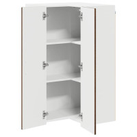 Produktbild för Vägghörnskåp PORTO Brun Ek 57 x 57 x 100 cm Konstruerat trä