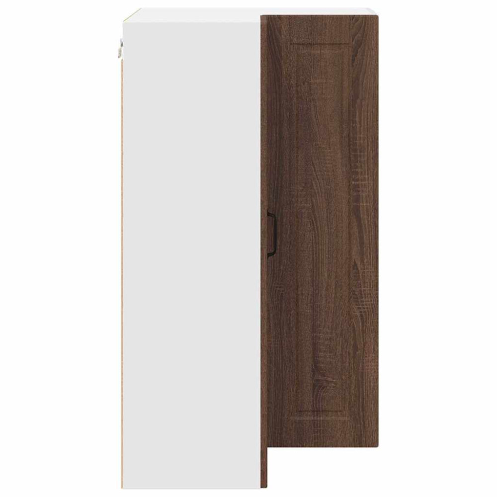 Produktbild för Vägghörnskåp PORTO Brun Ek 57 x 57 x 100 cm Konstruerat trä