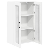 Produktbild för Väggglasförråd PORTO Vit 60 x 31 x 100 cm Konstruerat trä