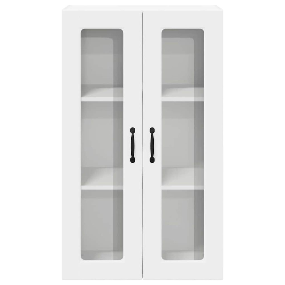Produktbild för Väggglasförråd PORTO Vit 60 x 31 x 100 cm Konstruerat trä
