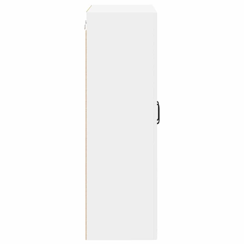 Produktbild för Väggglasförråd PORTO Vit 60 x 31 x 100 cm Konstruerat trä