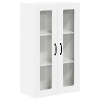 Produktbild för Väggglasförråd PORTO Högblanka vita 60 x 31 x 100 cm