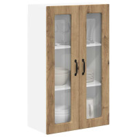 Produktbild för Väggglasförråd PORTO Artisan Ek 60 x 31 x 100 cm