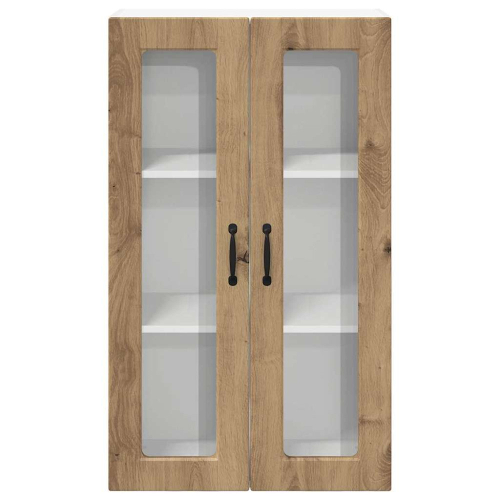 Produktbild för Väggglasförråd PORTO Artisan Ek 60 x 31 x 100 cm
