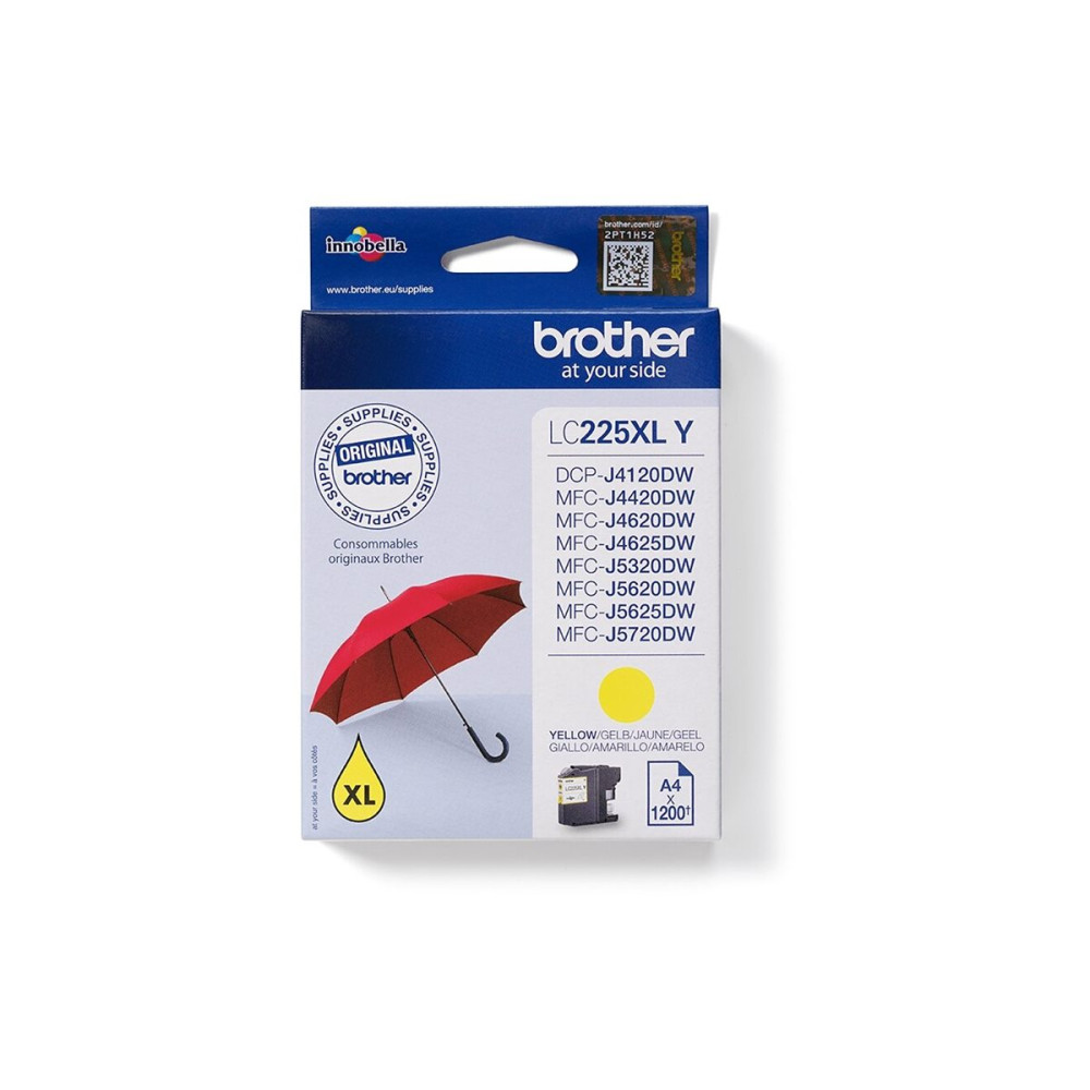 Produktbild för Brother LC225XLY - gul - original - bläckpatron
