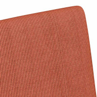 Produktbild för Matstolar med hjul 2 pcs Röd orange 57 x 66 x 94 cm Mockatyg