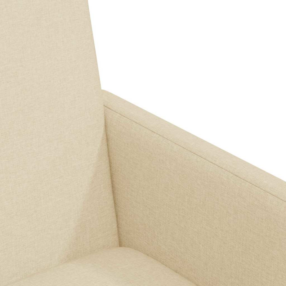 Produktbild för Matstolar med hjul med hjul 2 pcs Kräm 57 x 66 x 94 cm tyg