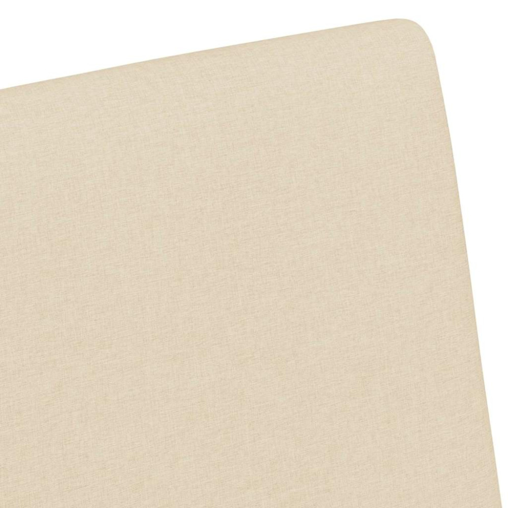 Produktbild för Matstolar med hjul med hjul 2 pcs Kräm 57 x 66 x 94 cm tyg