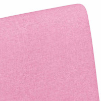 Produktbild för Matstolar med hjul med hjul 2 pcs Rosa 57 x 66 x 94 cm tyg