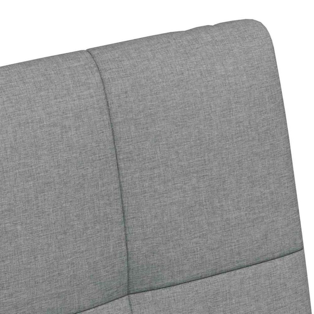 Produktbild för Matstolar med hjul med hjul 2 pcs Ljusgrå 58 x 65 x 94 cm tyg