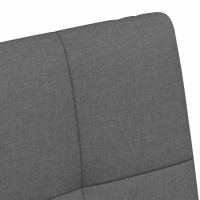 Produktbild för Matstolar med hjul med hjul 2 pcs Mörkgrå 58 x 65 x 94 cm tyg