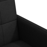 Produktbild för Matstolar med hjul med hjul 2 pcs Svart 58 x 65 x 94 cm tyg
