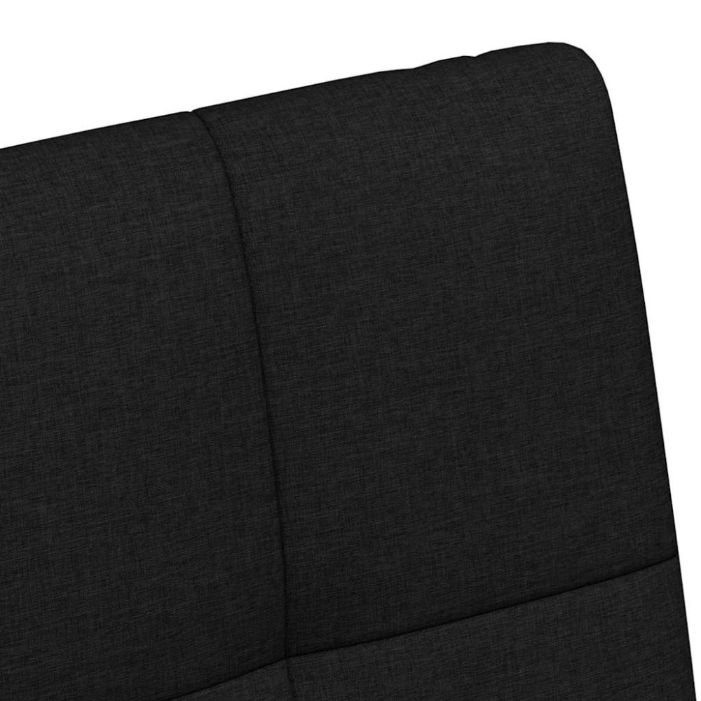 Produktbild för Matstolar med hjul med hjul 2 pcs Svart 58 x 65 x 94 cm tyg