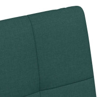 Produktbild för Matstolar med hjul med hjul 2 pcs Mörkgrön 58 x 65 x 94 cm tyg