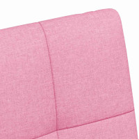 Produktbild för Matstolar med hjul med hjul 2 pcs Rosa 58 x 65 x 94 cm tyg