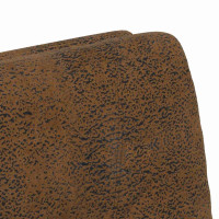 Produktbild för Matstolar med hjul 2 pcs Brun 57 x 67 x 95 cm Faux mockaläder