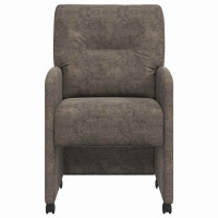 Produktbild för Matstolar med hjul med hjul 2 pcs Mörkgrå 57 x 67 x 95 cm