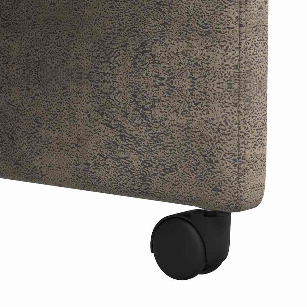 Produktbild för Matstolar med hjul med hjul 2 pcs Mörkgrå 57 x 67 x 95 cm