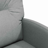 Produktbild för Matstolar med hjul med hjul 2 pcs Ljusgrå 57 x 67 x 95 cm tyg