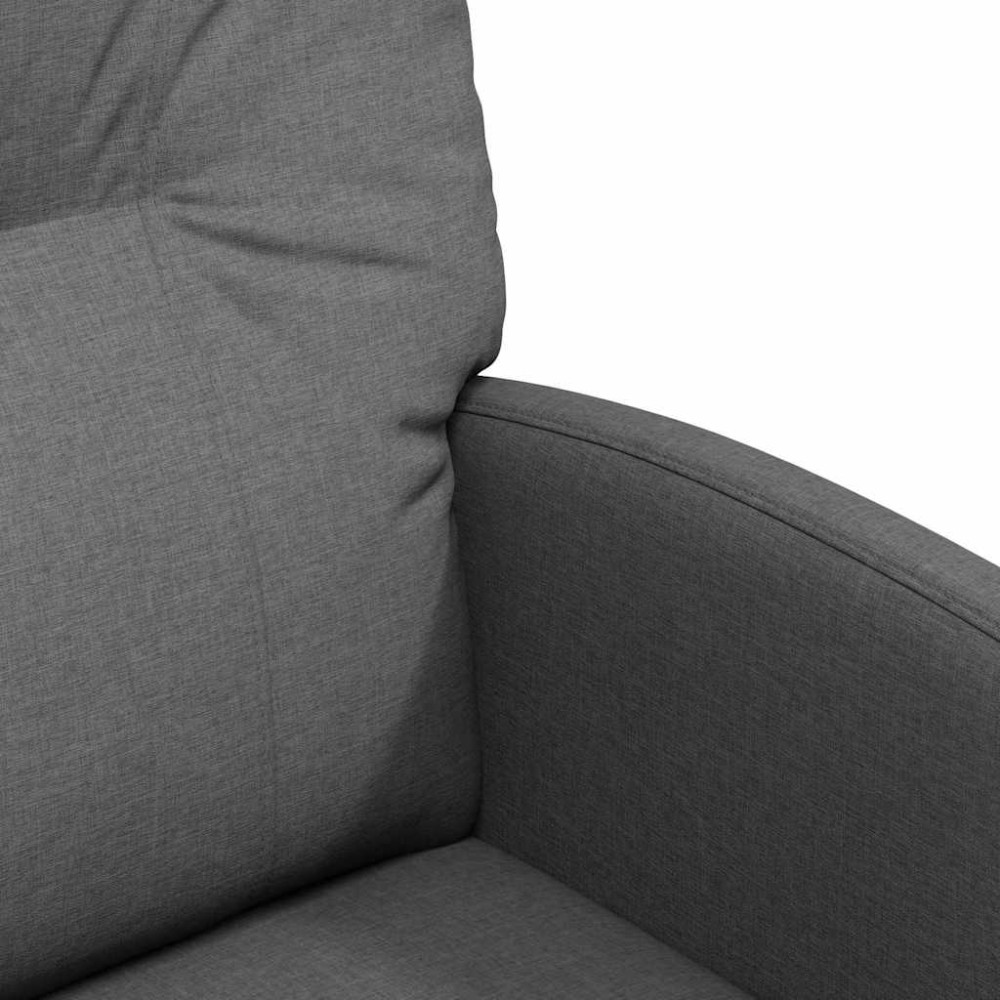 Produktbild för Matstolar med hjul med hjul 2 pcs Mörkgrå 57 x 67 x 95 cm tyg